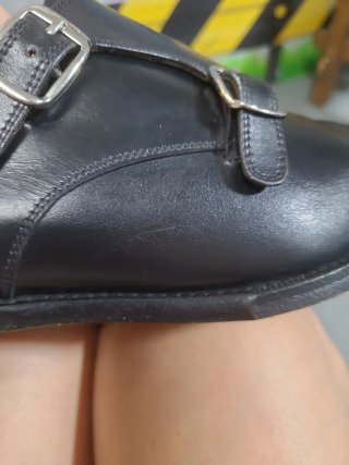 Zapatos Yanko Doble Hebilla plateada T42