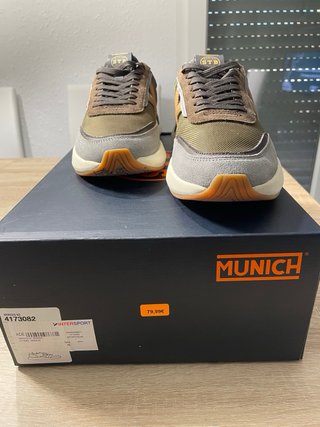Zapatillas Munich Talla 42 Marrón/Verde Oliva