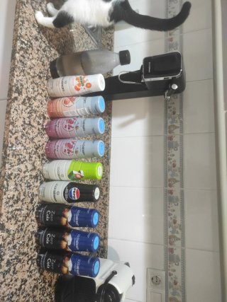 SodaStream gasificadora de agua con 9 aromas y gas