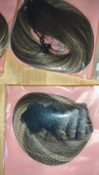 Extensiones Cabello Natural Adhesiva Castaño/Rubio