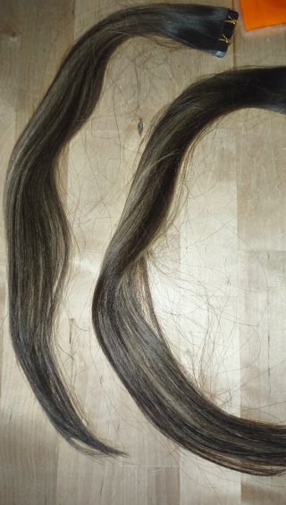 Extensiones Cabello Natural Adhesiva Castaño/Rubio