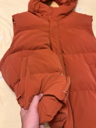Chaleco Zara Naranja con Capucha unisex