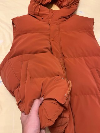 Chaleco Zara Naranja con Capucha unisex