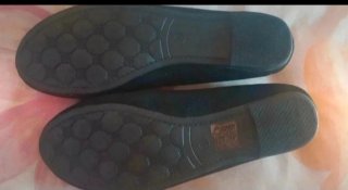 Zapatos planos negros Donic con detalle de flecos