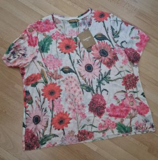 Camiseta Naulover floral multicolor