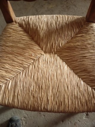 2 Sillas Antiguas Madera y Ratán