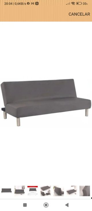Fondello per divano letto grigio Aisaving 3 posti