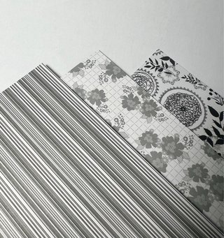 3 Folhas Scrapbooking Impressas Frente Verso 15cm