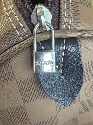 Bolso bowling El Potro beige y marrón