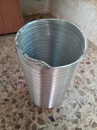 Tubo chimenea aluminio 120 mm extensible