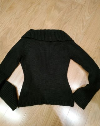 Chaqueta cruzada negra