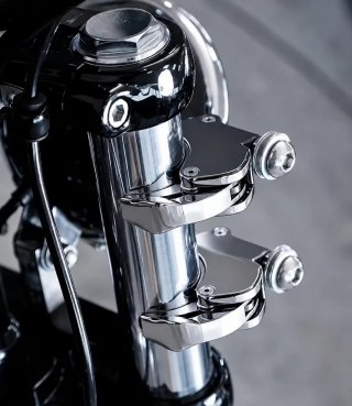 Abrazaderas 49mm para cúpulas Harley Davidson