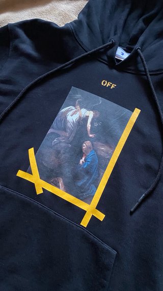 Felpa Off-White Arrows Caravaggio Nera