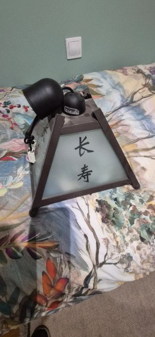 Lámpara de techo con letras chinas