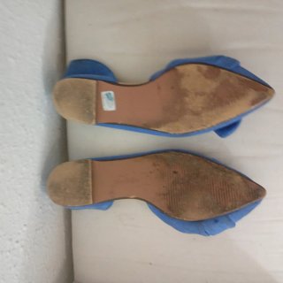 Zapatos SERAFINA azules con lazo