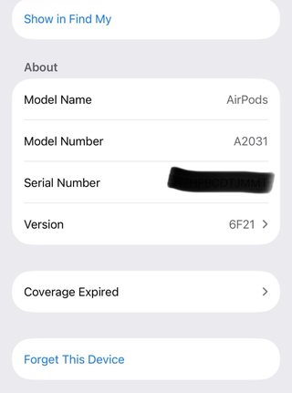 AirPods 2 Apple A2031