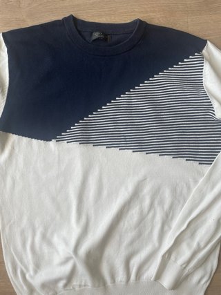 Jersey Zara azul y blanco