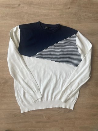 Jersey Zara azul y blanco