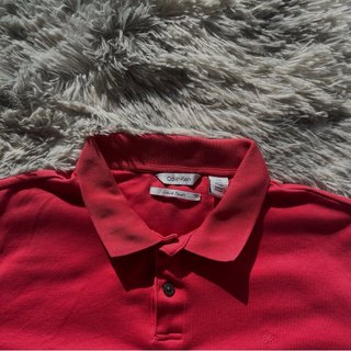 Polo Calvin Klein Rojo Talla S