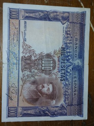 Billete 1000 Pesetas 1957 España
