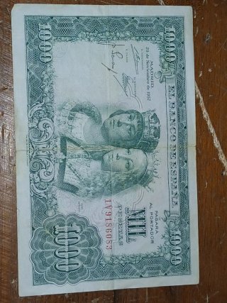 Billete 1000 Pesetas 1957 España