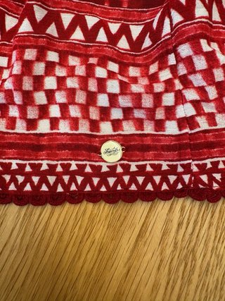 Top Superdry Rojo y Blanco Talla 40