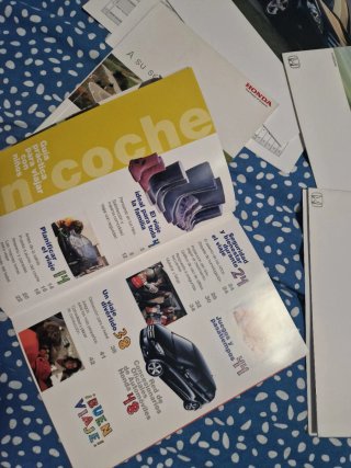 lote catalogos y revista honda frv