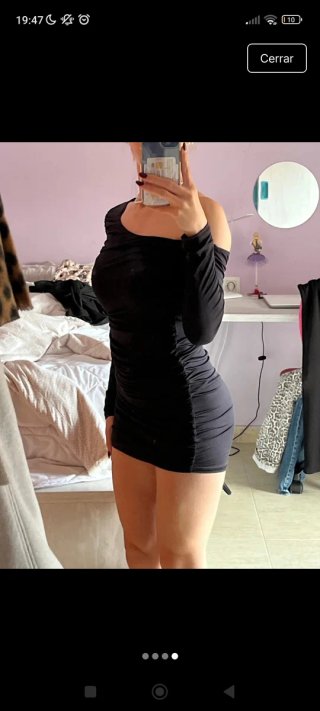 Vestido asimétrico negro