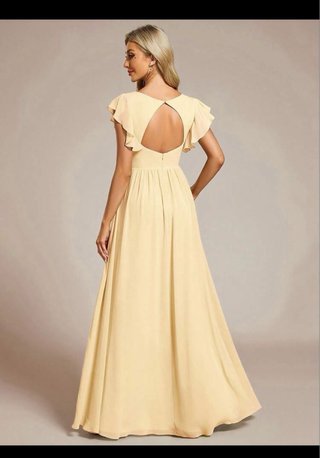 Vestido largo amarillo boda