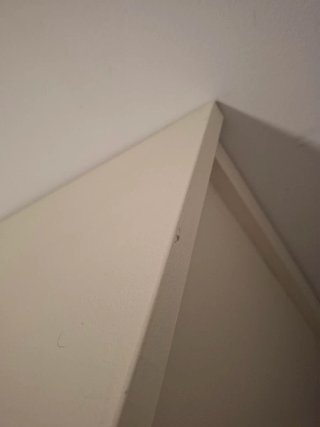 Cómoda Hemnes negra pintada de blanco
