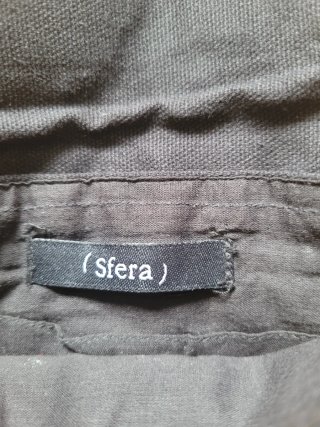 Bolso Sfera negro y dorado con cadena