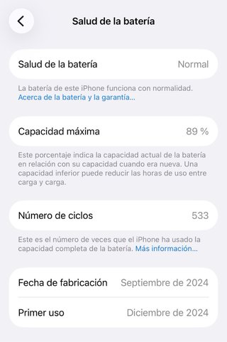 iPhone 16 Pro 128GB Negro Espacial.