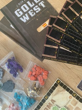 Juego de mesa Gold West en Español con Expansiones
