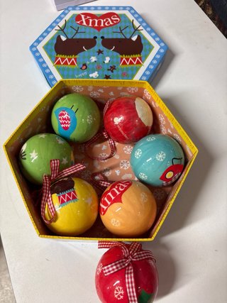 Caja 7 Bolas Navidad Imaginarium