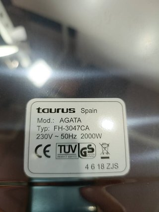 PLANCHA DE ASAR ELECTRICA TAURUS 2000W