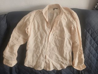 Camisa Beige Massimo Dutti