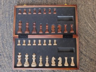 Tablero de ajedrez de madera