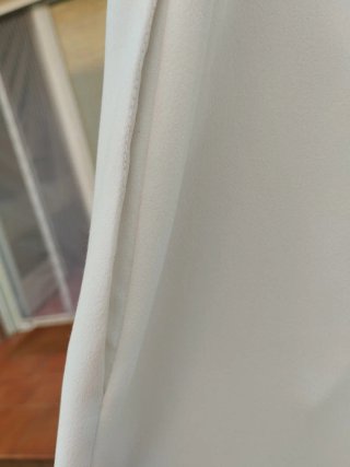 Pantalón bermuda vintage blanco