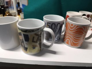 Tazas de desayuno de cerámica