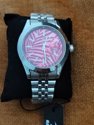 Reloj ricecgo Hombre Plata y Rosa