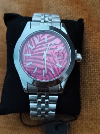 Reloj ricecgo Hombre Plata y Rosa