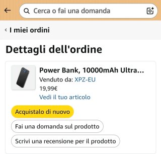 PowerBank 10000 mAh - QC 22.5w - NUOVA