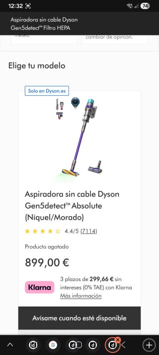 Dyson Gen5detect Absolute con 2 anni di garanzia