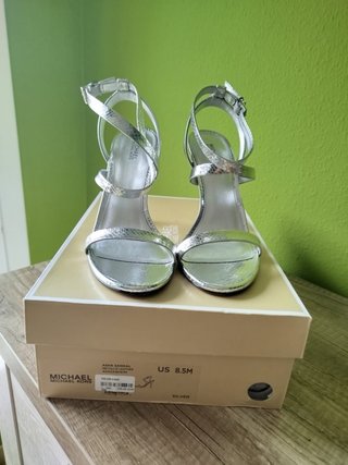 Sandalias Michael Kors Plata Talla 39