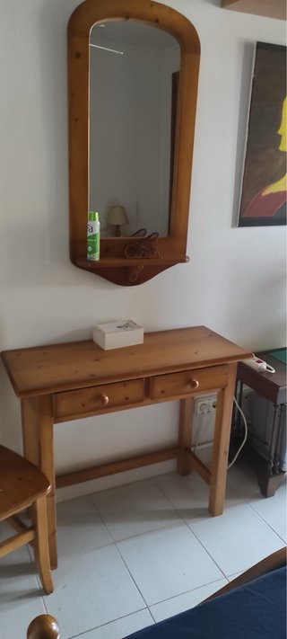 Espejo Antiguo Madera Maciza Colonial a recoger