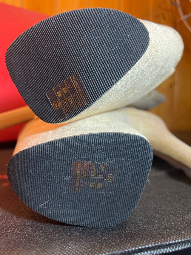 Botas Pole Dance Beige Talla 38