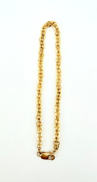 Pulsera Rolos de oro de 18k, 10 g, 22.5 cm.