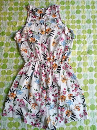Mono corto floral mujer Talla S