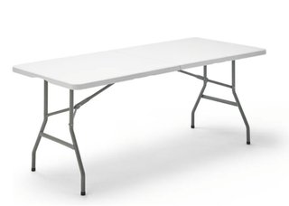 Mesa de camping plegable con bancos