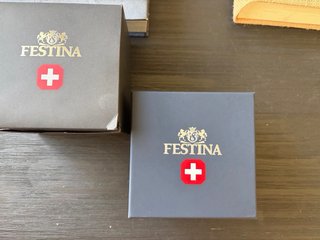 Reloj Festina Swiss Made Dorado - Cristal Zafiro